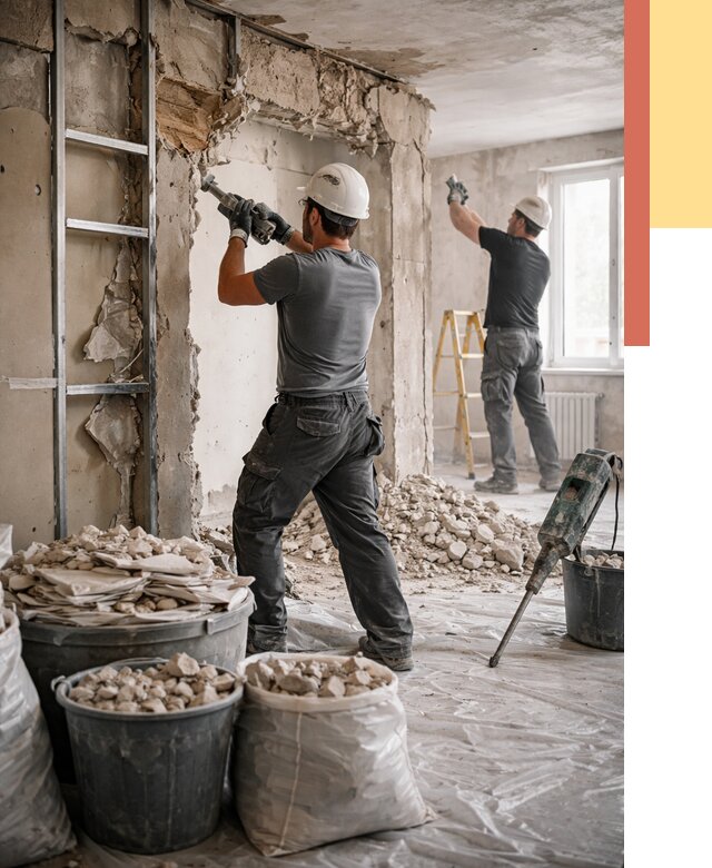 Демонтажные работы в Стрежевом от 2753 руб. — услуги и цена под ключ | ОТДЕЛОЧНИК-Стж