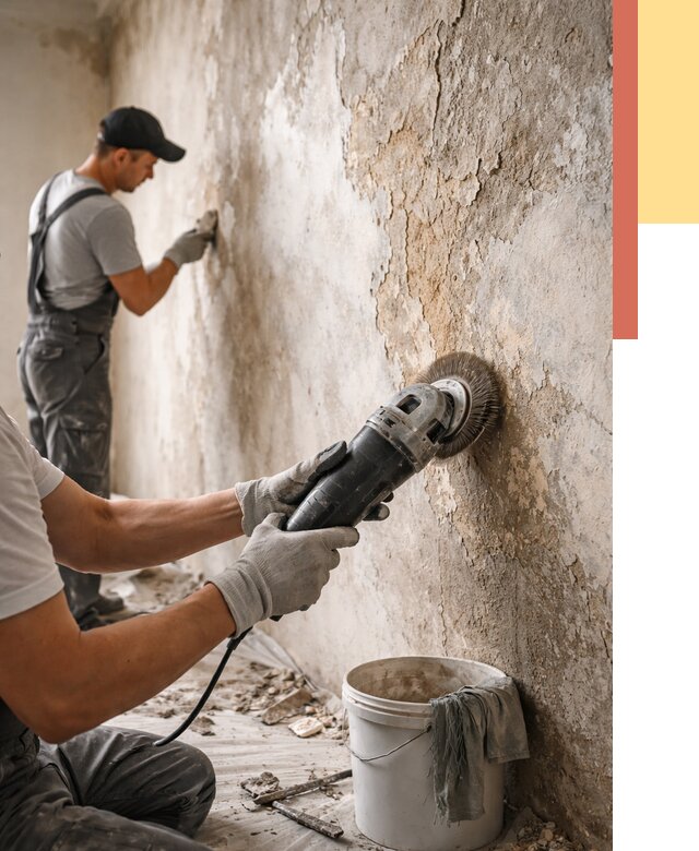 Снятие и удаление краски со стен в Стрежевом от 2141 руб. — ОТДЕЛОЧНИК-Стж