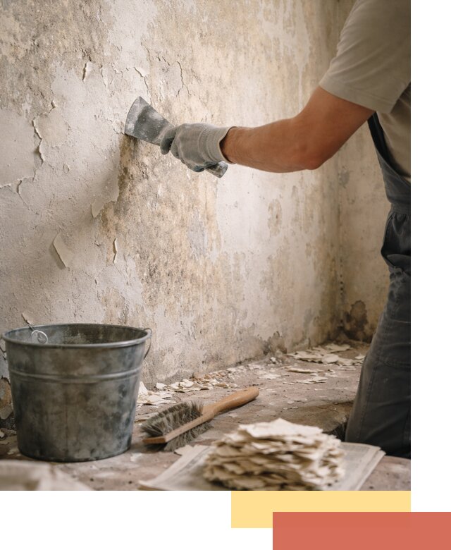 Удаление старой краски со стен в Стрежевом качественно и быстро