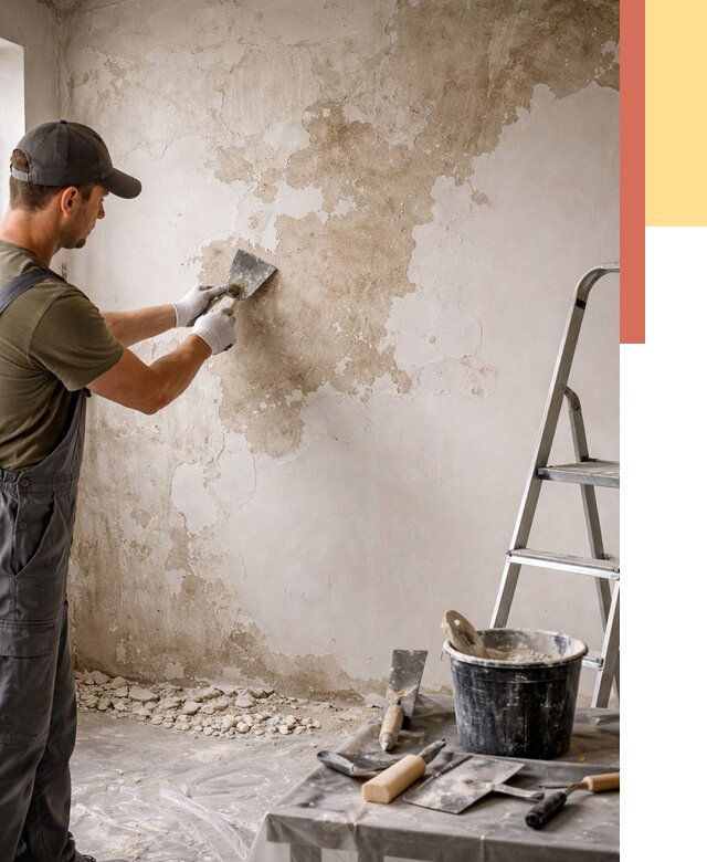 Снятие старой шпаклевки в Стрежевом от 1886 руб. — быстро и недорого | ОТДЕЛОЧНИК-Стж