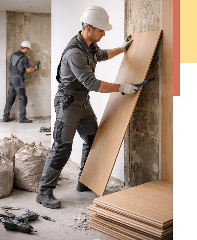 Демонтаж стеновых панелей в Стрежевом от 3568 руб. за м² быстро и недорого | ОТДЕЛОЧНИК-Стж