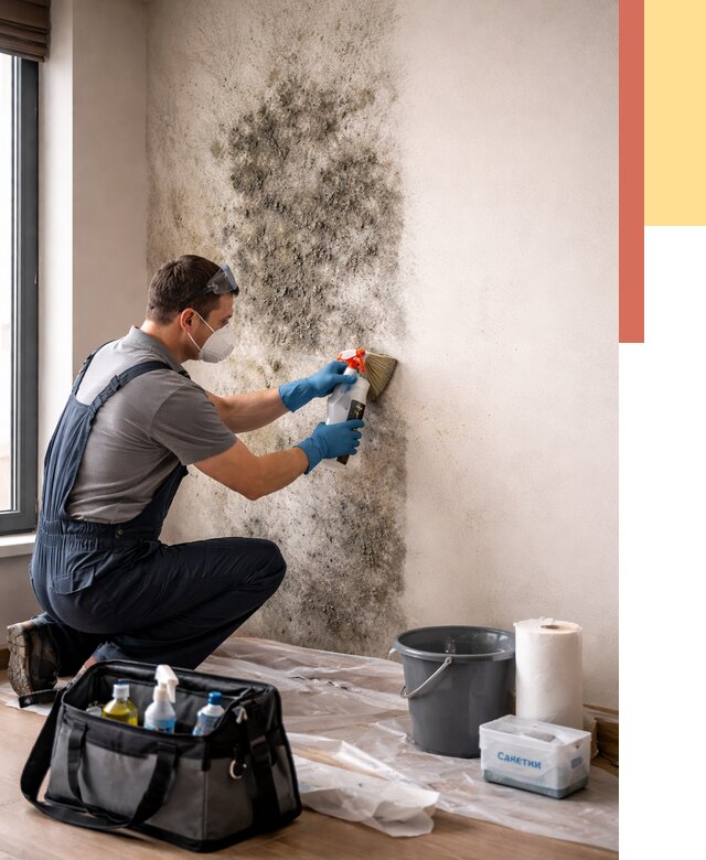 Удаление плесени со стен в Стрежевом от 2192 руб. — быстро и недорого | ОТДЕЛОЧНИК-Стж