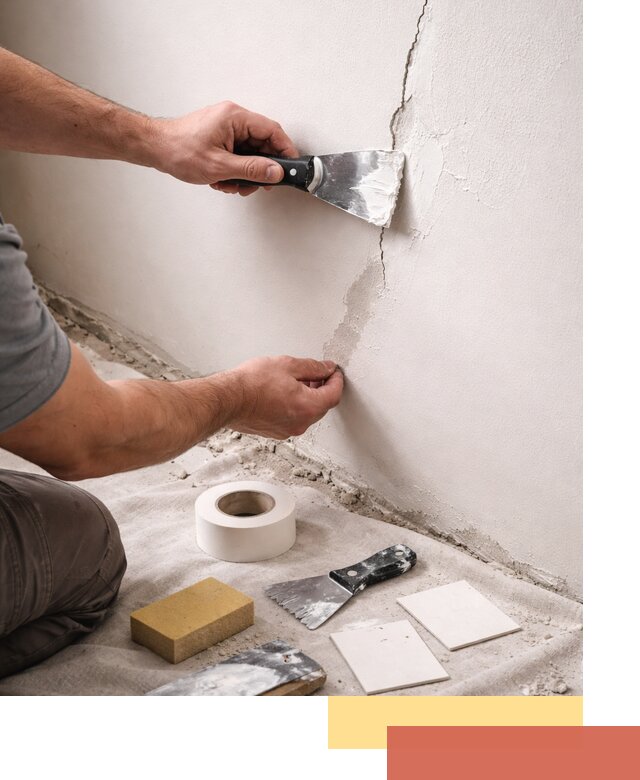 Заделка трещин и сколов в стенах и потолках в Стрежевом