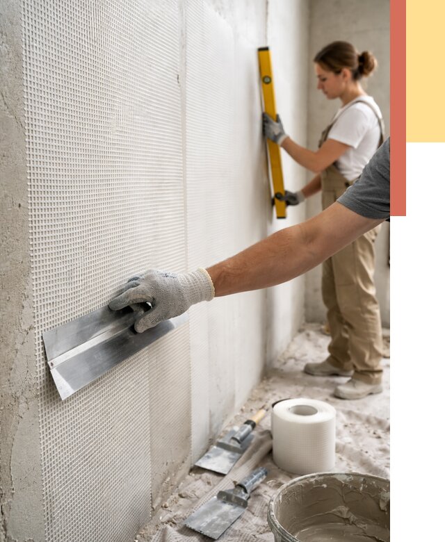 Армирование стен стеклосеткой в Стрежевом от 3262 руб. под ключ | ОТДЕЛОЧНИК-Стж