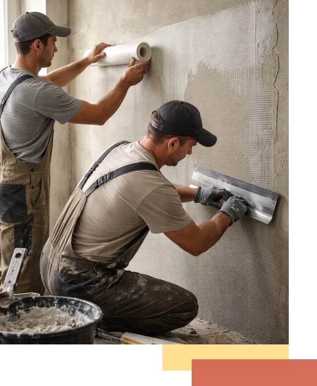 Армирование стен стеклосеткой в Стрежевом для прочной отделки