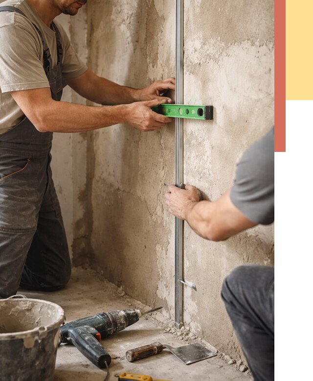 Установка штукатурных маяков в Стрежевом от 7137 руб. — быстро и недорого | ОТДЕЛОЧНИК-Стж