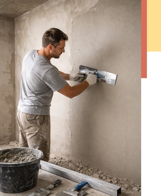 Штукатурка стен без маяков в Стрежевом от 7340 руб/м2 — услуги и цена | ОТДЕЛОЧНИК-Стж