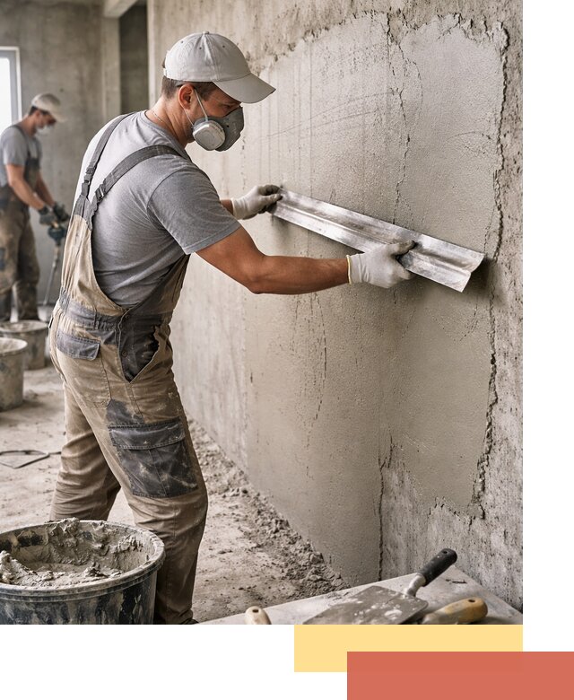 Штукатурка бетонных стен в Стрежевом качественно и долговечно