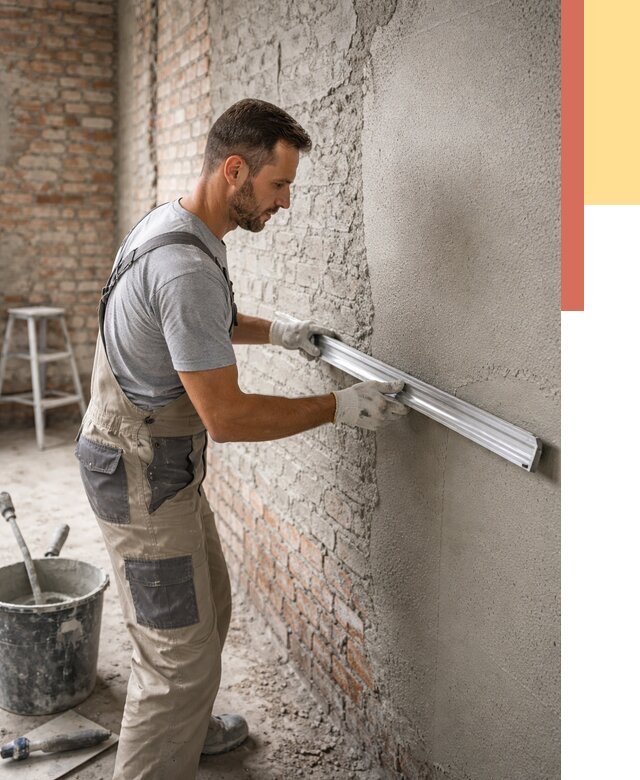 Штукатурка кирпичных стен в Стрежевом от 4588 руб/м2 — быстро и недорого | ОТДЕЛОЧНИК-Стж