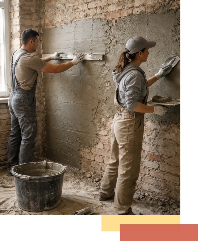 Штукатурка кирпичных стен в Стрежевом — качественно и надежно