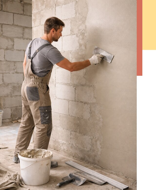 Штукатурка стен из газобетона в Стрежевом от 2141 руб./м2 — быстро и недорого | ОТДЕЛОЧНИК-Стж