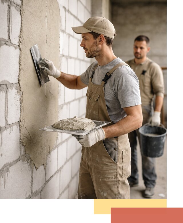 Штукатурка стен из газобетона в Стрежевом под ключ