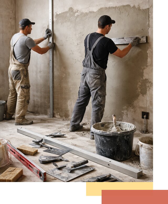 Профессиональная штукатурка стен под плитку в Стрежевом