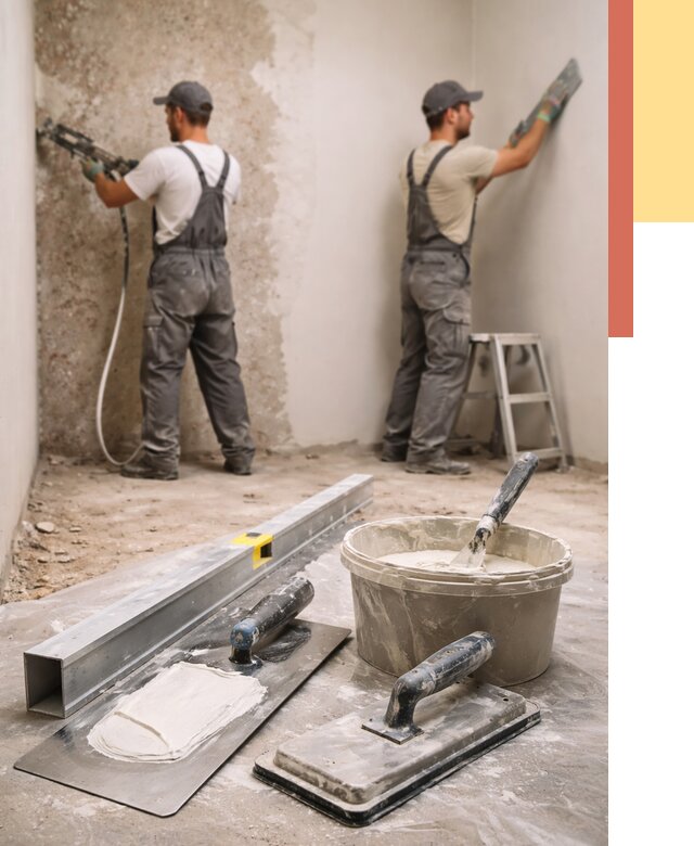 Штукатурка стен под обои в Стрежевом от 4588 руб./м2 — выравнивание под обои | ОТДЕЛОЧНИК-Стж