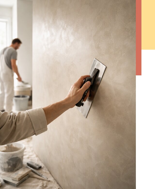 Венецианская штукатурка в Стрежевом от 3568 руб/м² — нанесение стен под ключ | ОТДЕЛОЧНИК-Стж