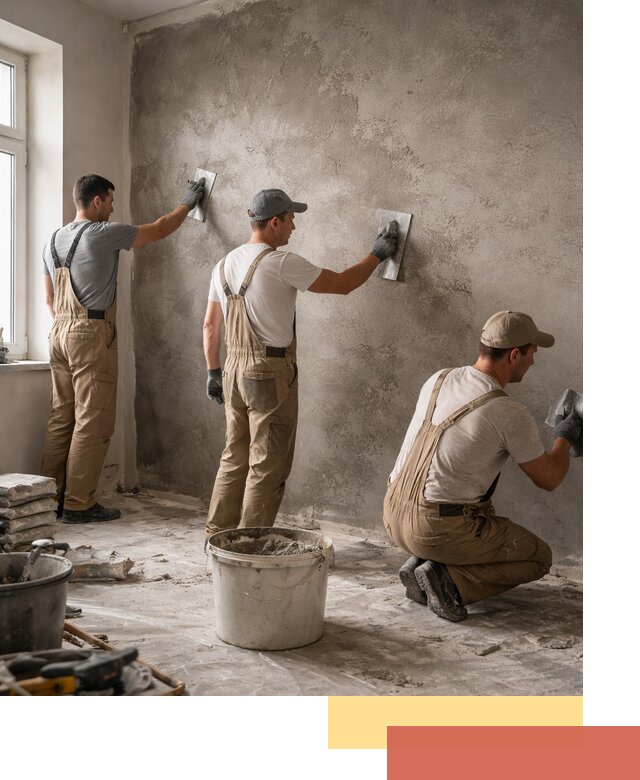 Декоративная штукатурка под бетон в Стрежевом для стен и потолков