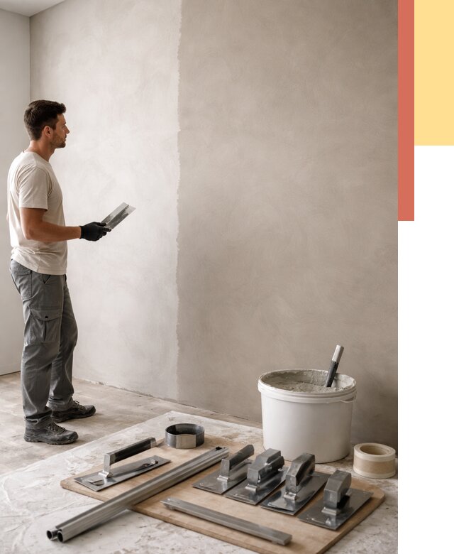 Нанесение микроцемента на стены в Стрежевом от 3262 руб./м2 под ключ | ОТДЕЛОЧНИК-Стж