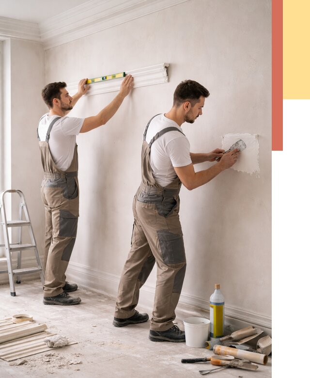 Монтаж лепнины на стены в Стрежевом от 4588 руб. — недорого, быстро | ОТДЕЛОЧНИК-Стж