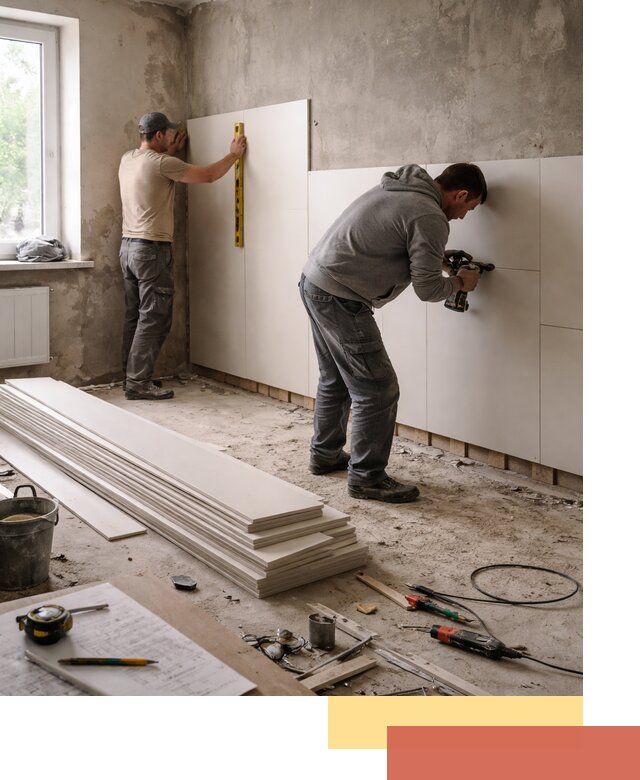 Монтаж ПВХ панелей на стены в Стрежевом качественно и быстро