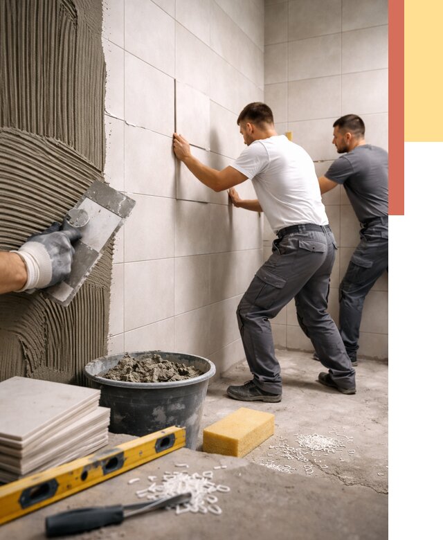 Укладка плитки на стены в Стрежевом от 867 руб. — качественно и недорого | ОТДЕЛОЧНИК-Стж