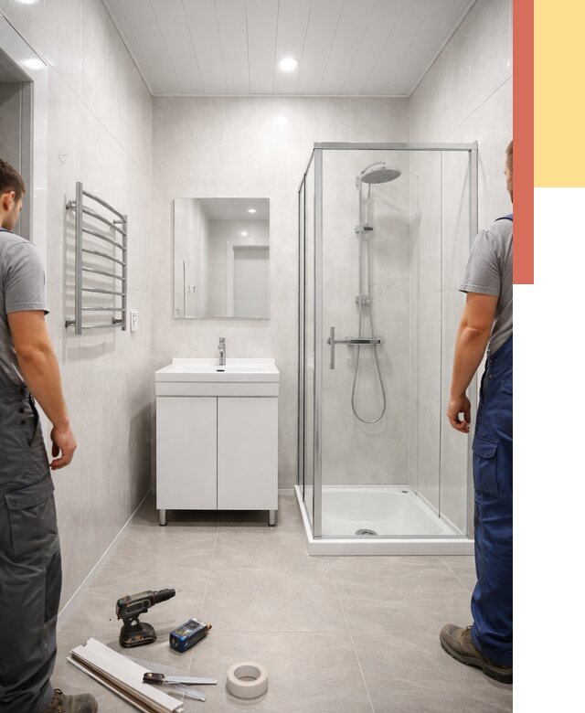 Отделка ванной комнаты панелями ПВХ в Стрежевом от 4588 руб. за м2 | ОТДЕЛОЧНИК-Стж