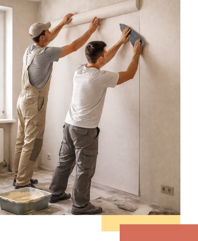 Поклейка виниловых обоев в Стрежевом профессионально и качественно