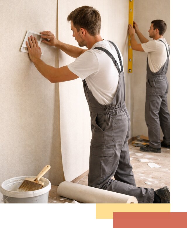 Поклейка бумажных обоев в Стрежевом качественно и недорого