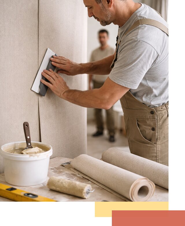 Поклейка текстильных обоев в Стрежевом профессионально и аккуратно