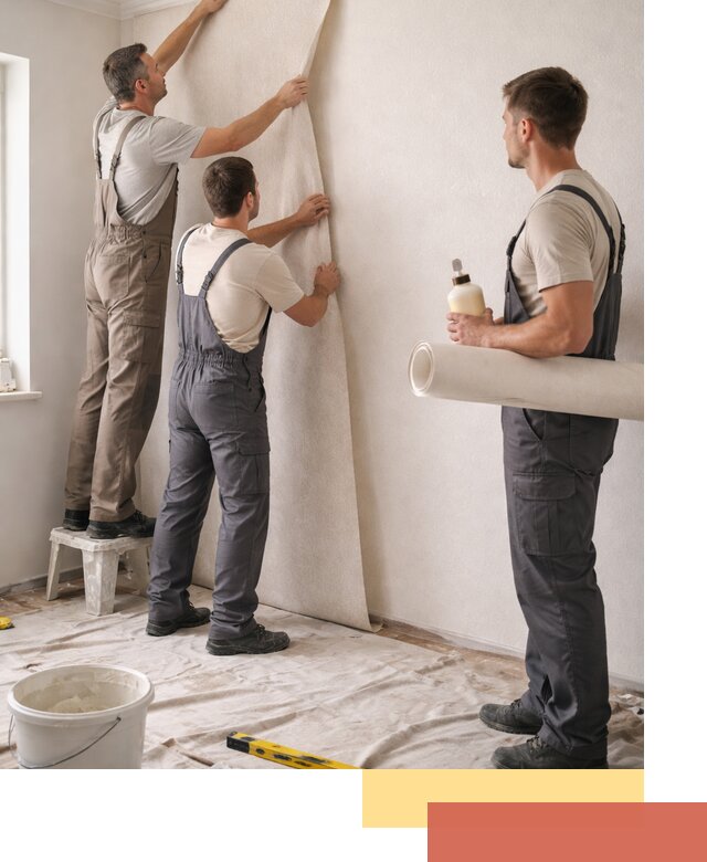 Оклейка стен обоями в Стрежевом — качественно и профессионально