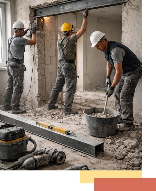 Создание проемов в стенах и несущих конструкциях в Стрежевом