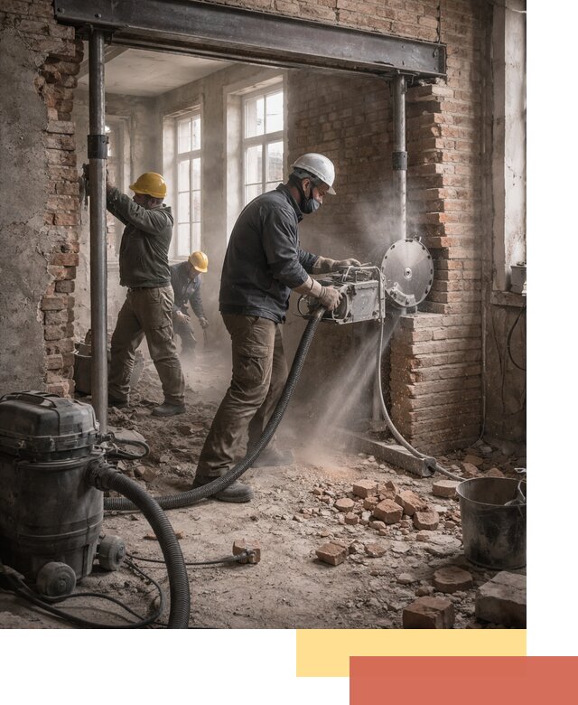 Прорезка проема в стене под дверной или оконный проем в Стрежевом