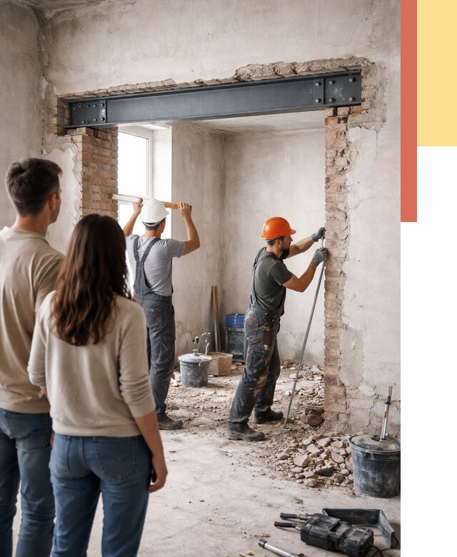 Усиление проема в стене в Стрежевом от 9685 руб. — усиление дверного проема металлоконструкцией | ОТДЕЛОЧНИК-Стж