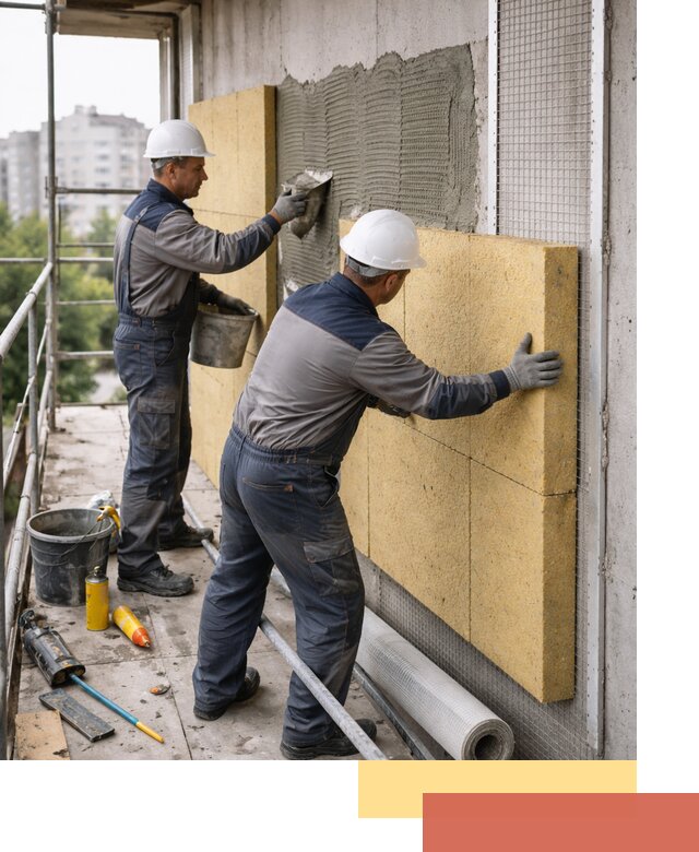 Утепление стен зданий и домов в Стрежевом качественно и надежно