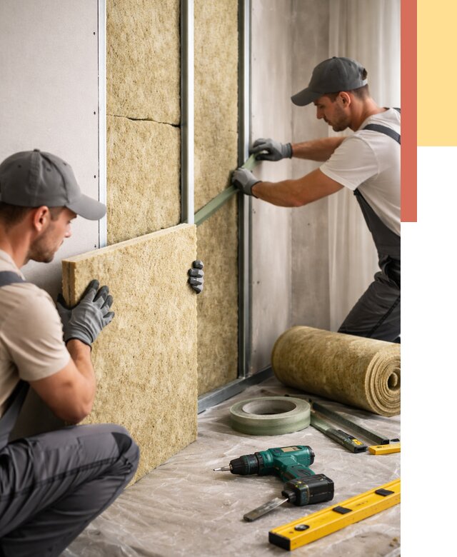 Шумоизоляция стен в Стрежевом под ключ от 1886 руб. | ОТДЕЛОЧНИК-Стж