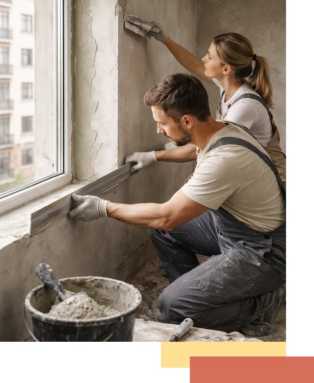 Штукатурка откосов дверей и окон профессионально в Стрежевом