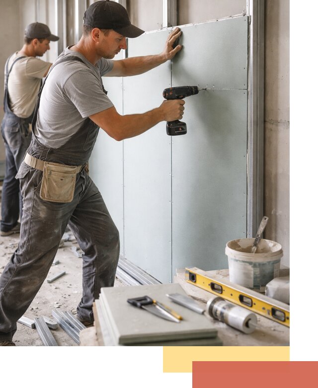 Кладка влагостойких перегородок ПГП в Стрежевом