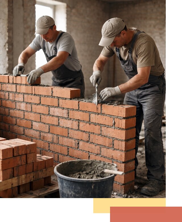 Кладка кирпичных перегородок под ключ в Стрежевом