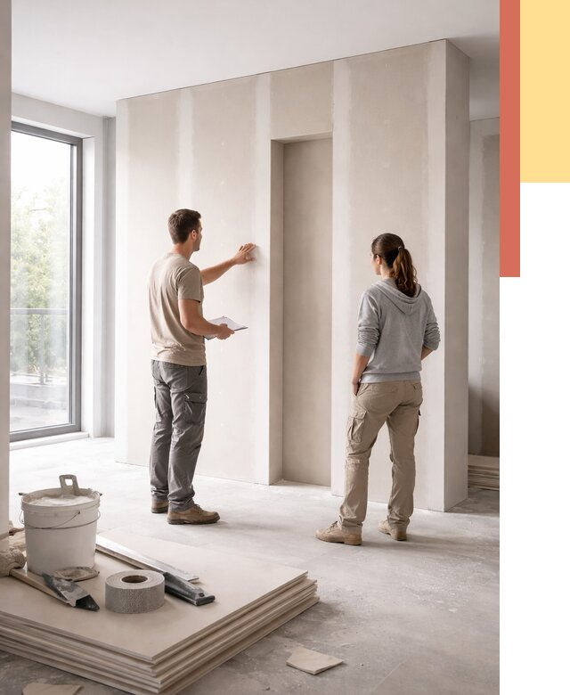 Зонирующая перегородка из гипсокартона в Стрежевом от 2855 руб. под ключ | ОТДЕЛОЧНИК-Стж