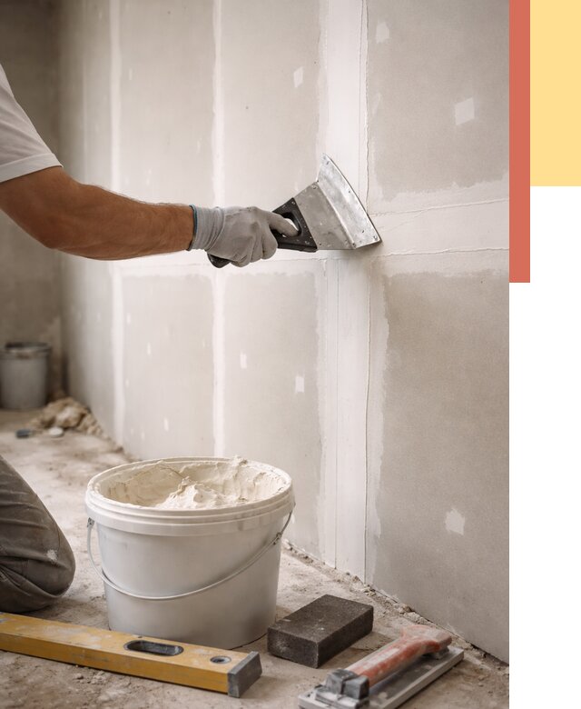 Шпаклевка перегородок из гипсокартона в Стрежевом от 2549 руб. — услуги ОТДЕЛОЧНИК-Стж