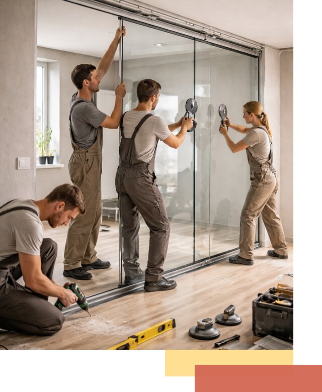 Изготовление стеклянных перегородок на заказ в Стрежевом