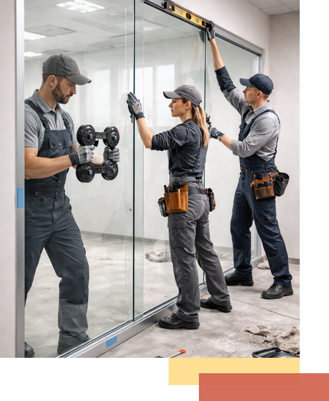 Профессиональный монтаж стеклянных перегородок в Стрежевом