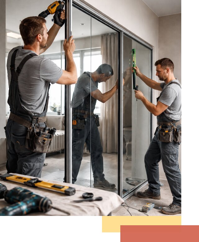 Каркасные стеклянные перегородки под ключ в Стрежевом