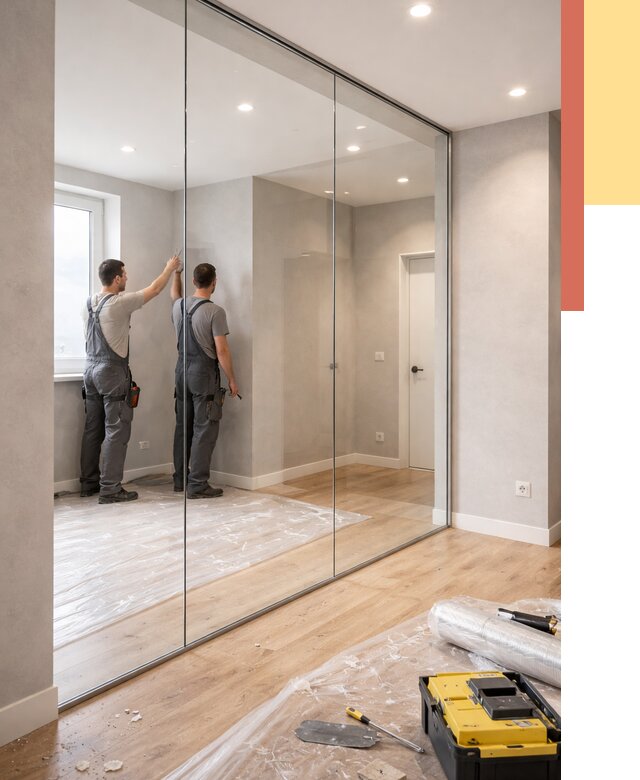 Безрамные стеклянные перегородки в Стрежевом — монтаж от 9685 руб. | ОТДЕЛОЧНИК-Стж