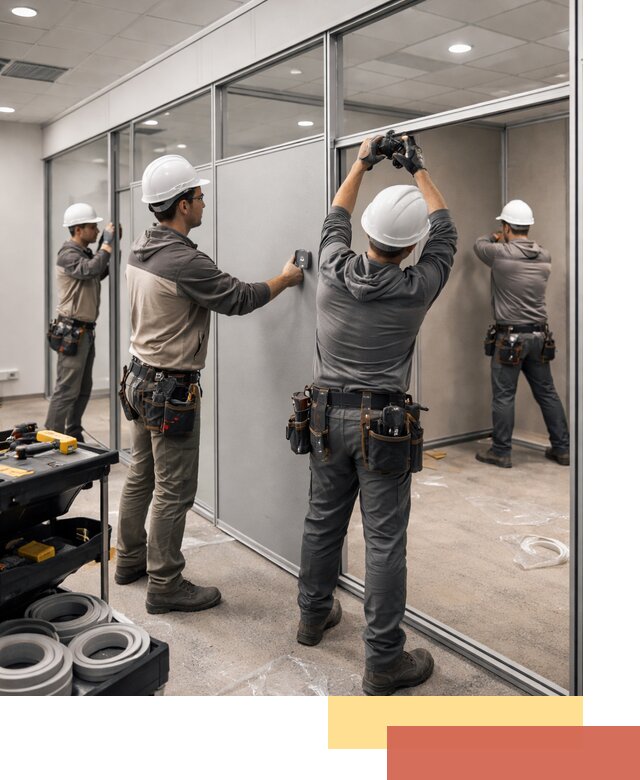 Мобильные офисные перегородки под ключ в Стрежевом