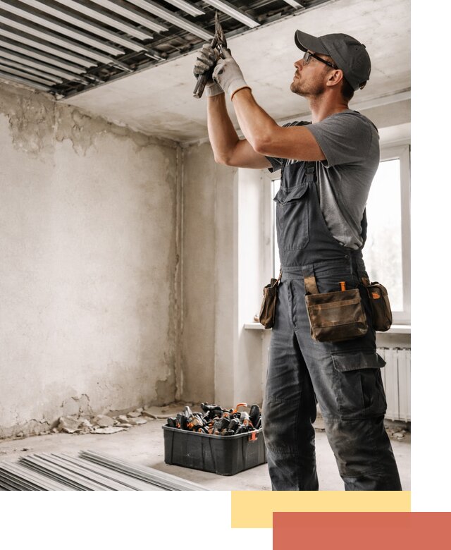 Демонтаж реечного потолка в Стрежевом быстро и аккуратно