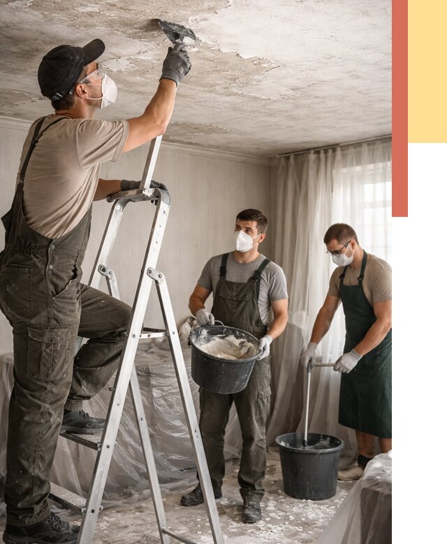 Удаление побелки с потолка в Стрежевом от 2549 руб. быстро и недорого | ОТДЕЛОЧНИК-Стж