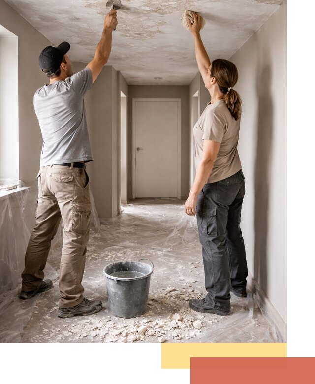 Удаление побелки с потолка в Стрежевом — быстро и аккуратно