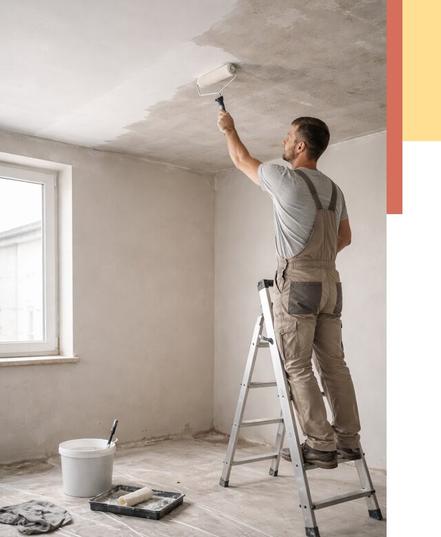 Грунтовка потолка в Стрежевом от 2549 руб. — быстро и недорого | ОТДЕЛОЧНИК-Стж