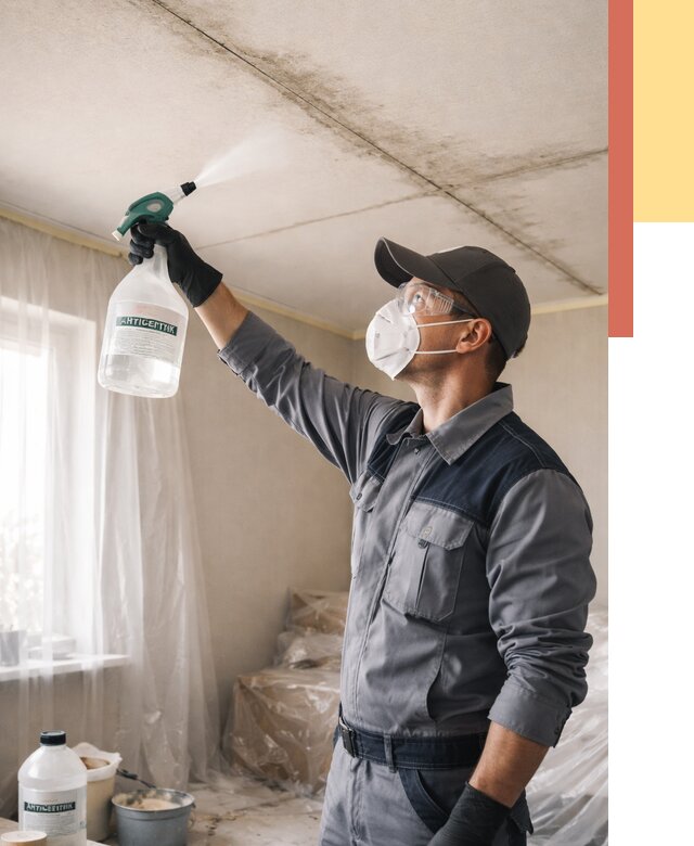 Антисептическая обработка потолка в Стрежевом от 2549 руб. | ОТДЕЛОЧНИК-Стж