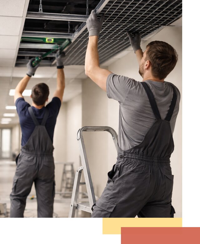 Монтаж потолка Грильято в Стрежевом: установка под ключ качественно